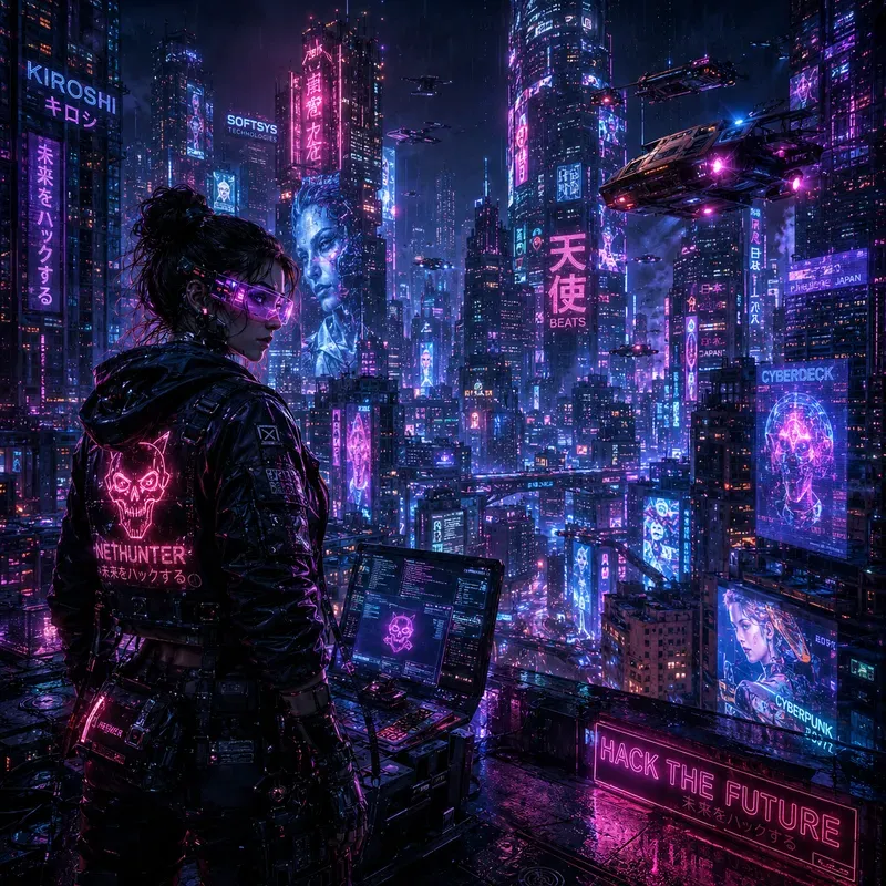Neon Cyberpunk City Character Packs