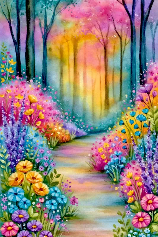 Vibrant Fantasy Journal Pages