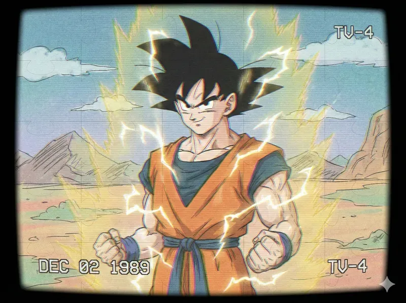 Retro 80s VHS Anime Frames