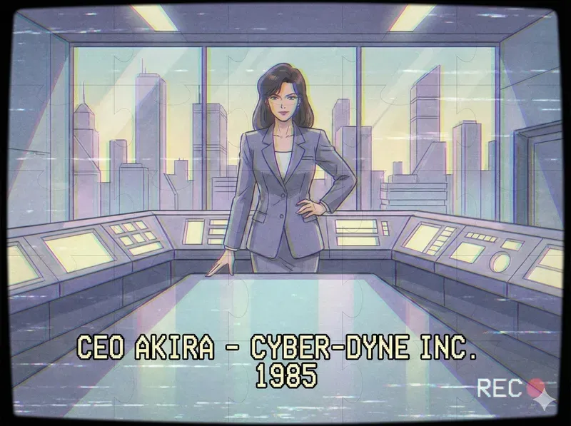 Retro 80s VHS Anime Frames
