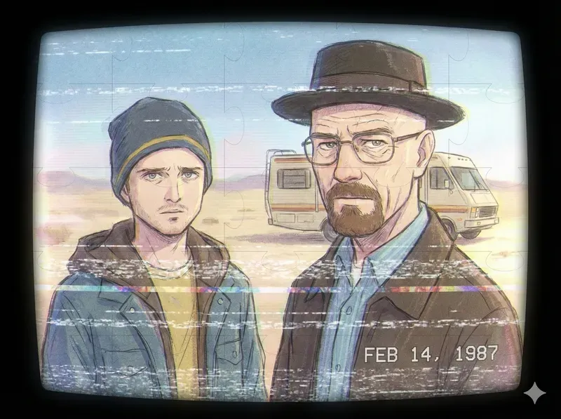 Retro 80s VHS Anime Frames