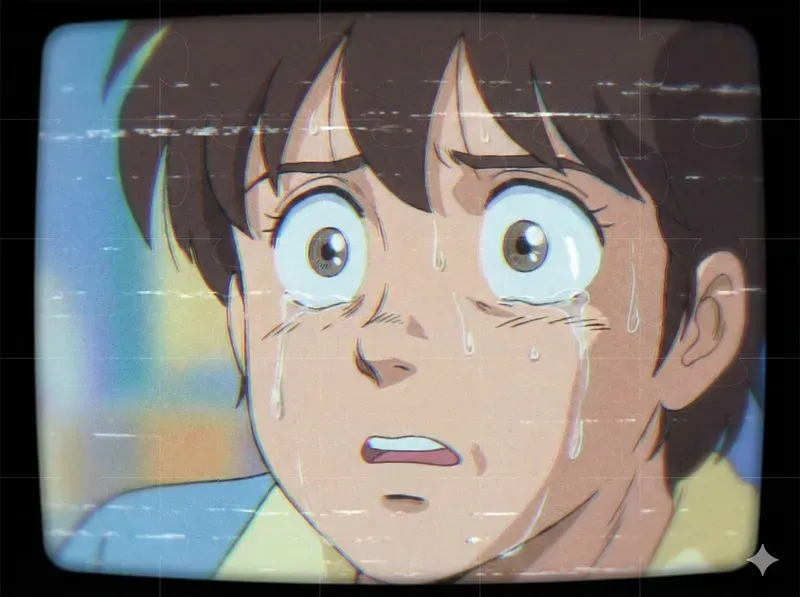 Retro 80s VHS Anime Frames