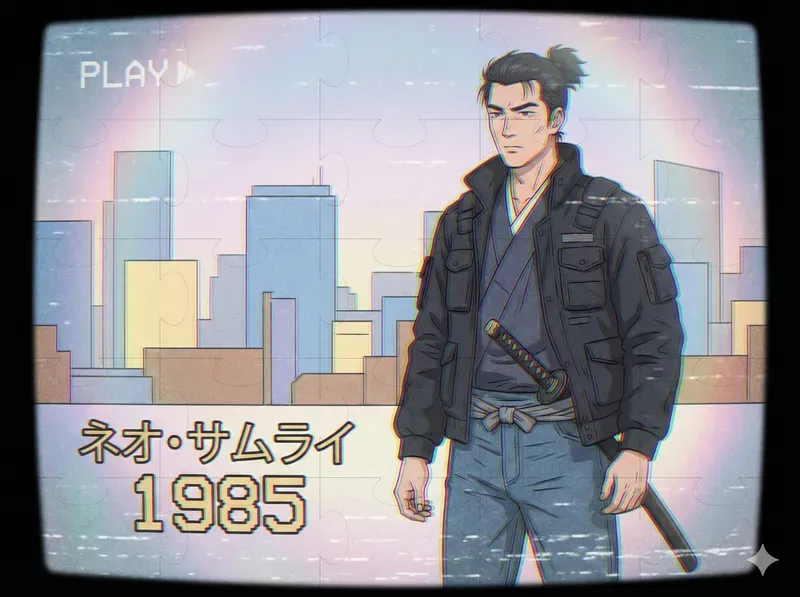 Retro 80s VHS Anime Frames