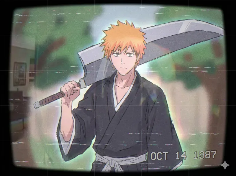 Retro 80s VHS Anime Frames