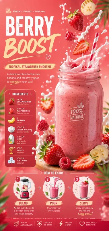 Premium Floating Recipe Poster Generator