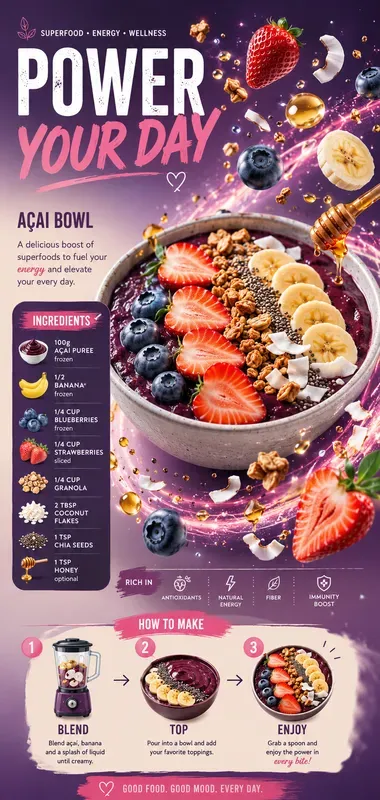 Premium Floating Recipe Poster Generator