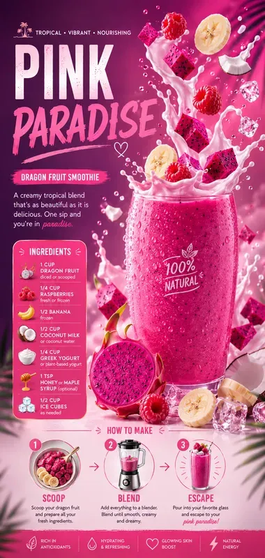 Premium Floating Recipe Poster Generator