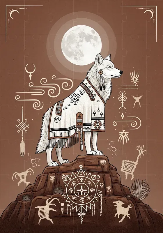 Sacred Desert Symbolic Figure Series