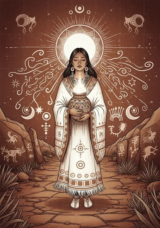 Sacred Desert Symbolic Figure Series