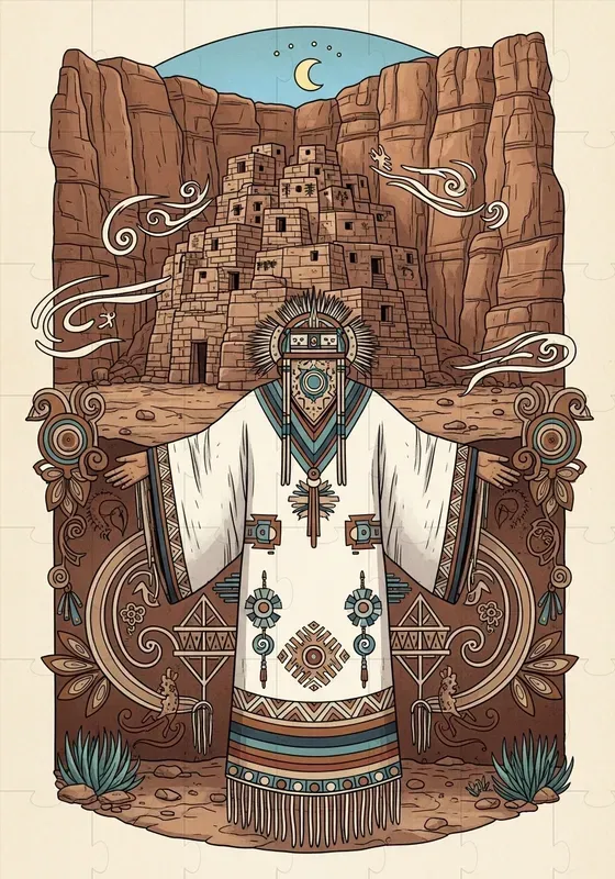 Sacred Desert Symbolic Figure Series