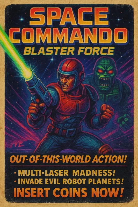 80s Arcade Game Ads