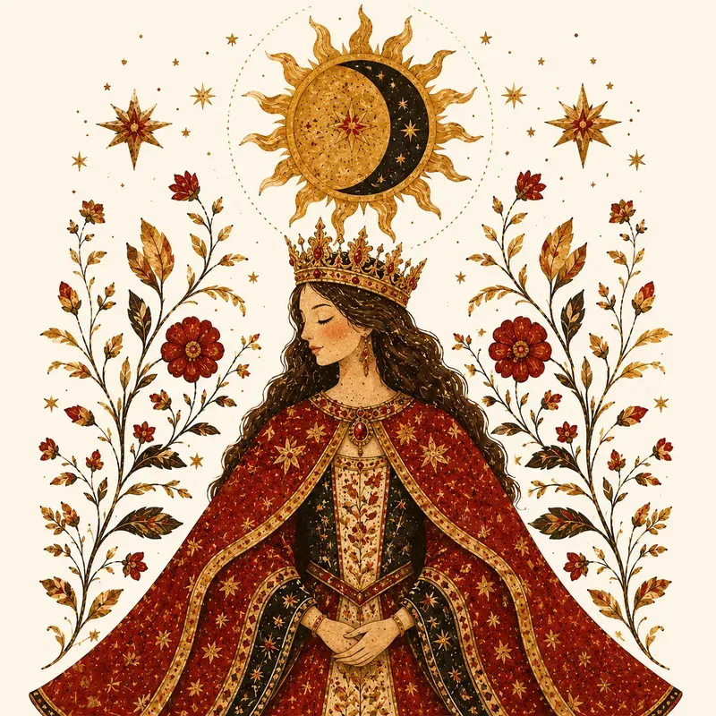 Folkloric Celestial Collage Cliparts