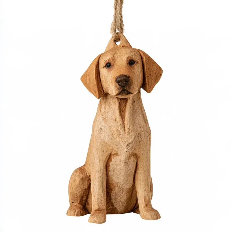 Wooden Dog Breed Christmas Ornaments