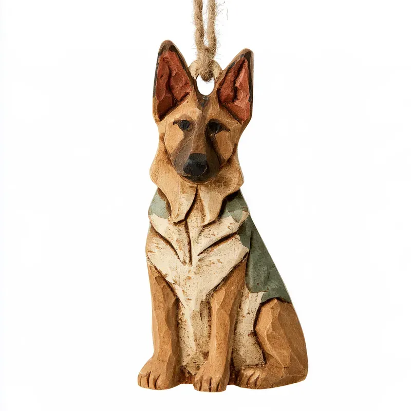 Wooden Dog Breed Christmas Ornaments