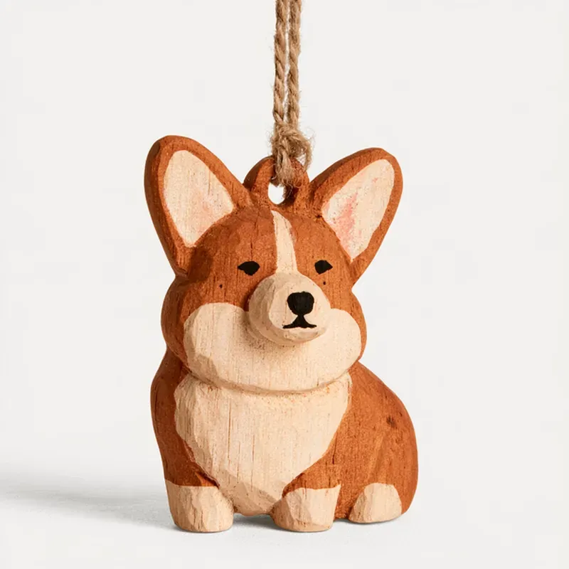 Wooden Dog Breed Christmas Ornaments