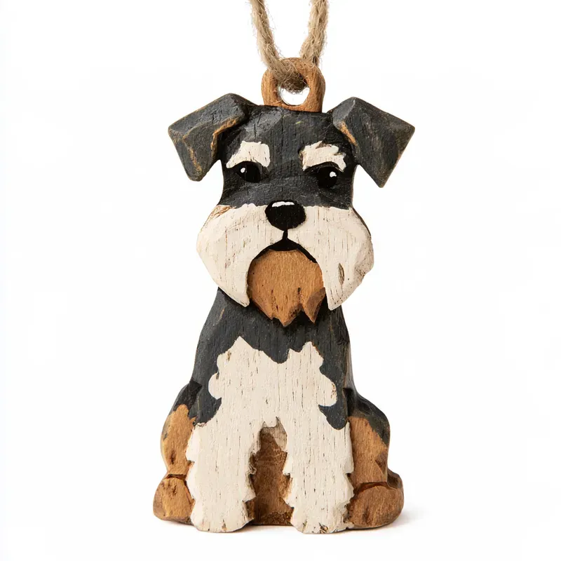 Wooden Dog Breed Christmas Ornaments