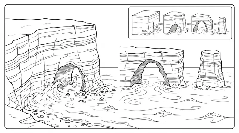 Coastal Geology Coloring Crosscuts