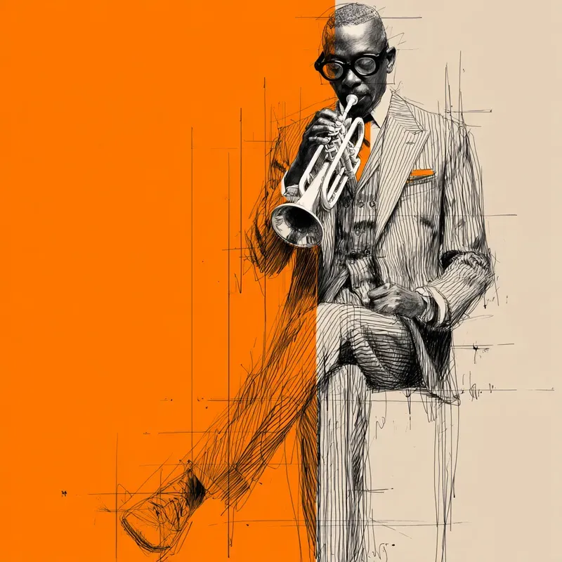Gestural Bauhaus Editorial Art