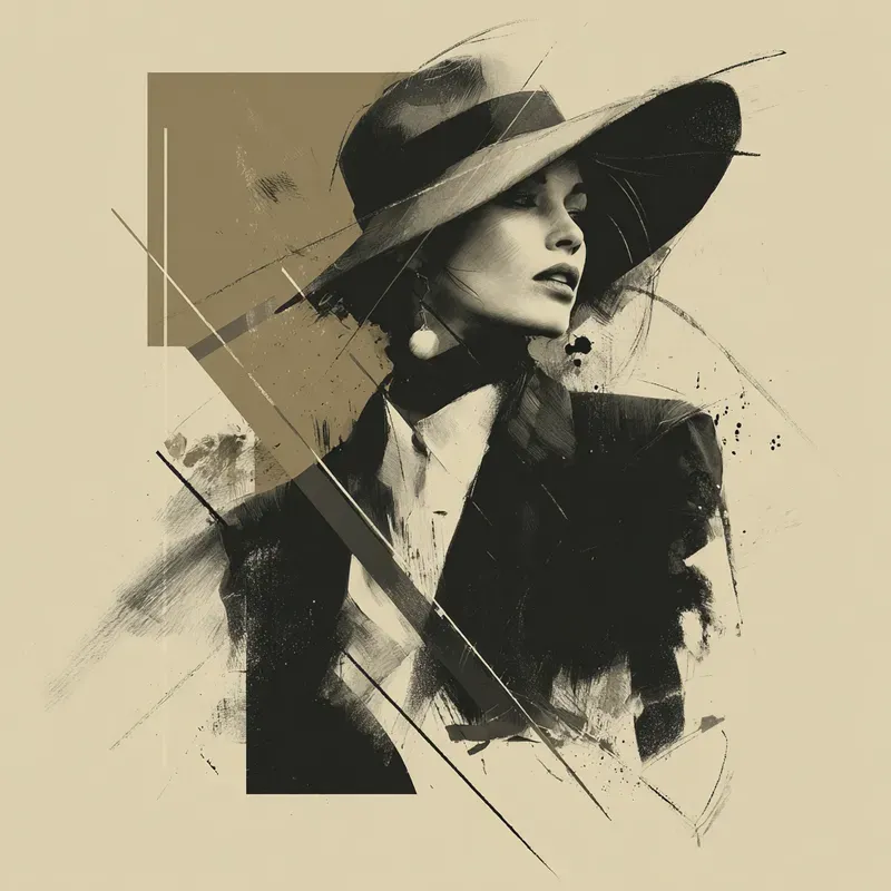 Gestural Bauhaus Editorial Art