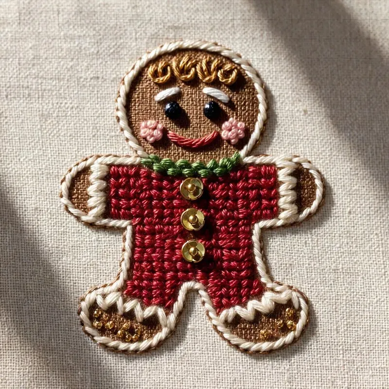 Cozy Christmas Embroidery Art