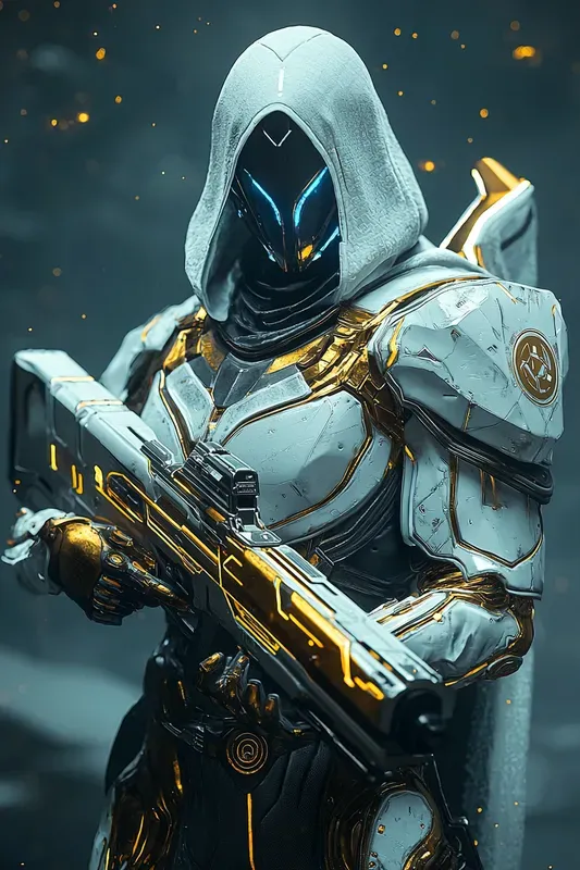Starforged Paladin Scifi Fantasy Art