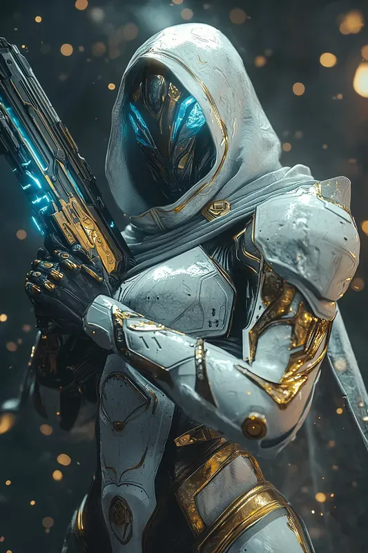 Starforged Paladin Scifi Fantasy Art