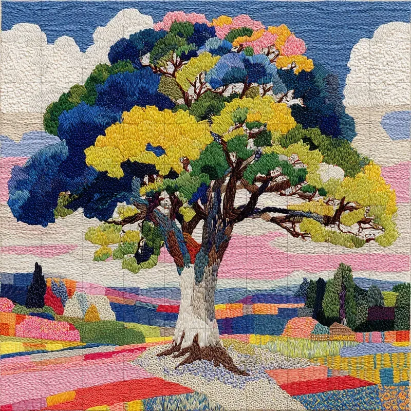 Embroidery Stitch Quilt Folk Charms