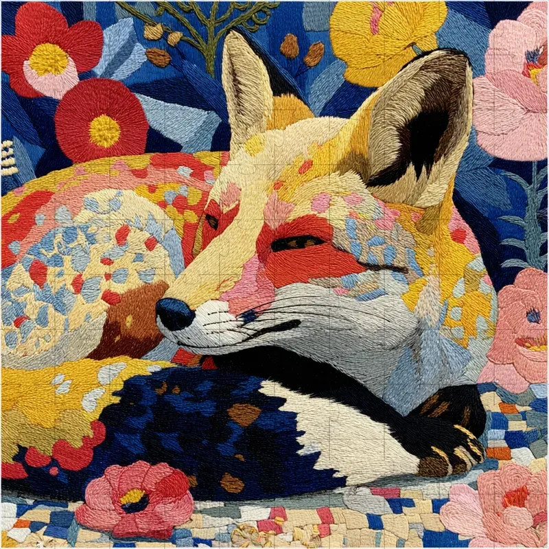 Embroidery Stitch Quilt Folk Charms