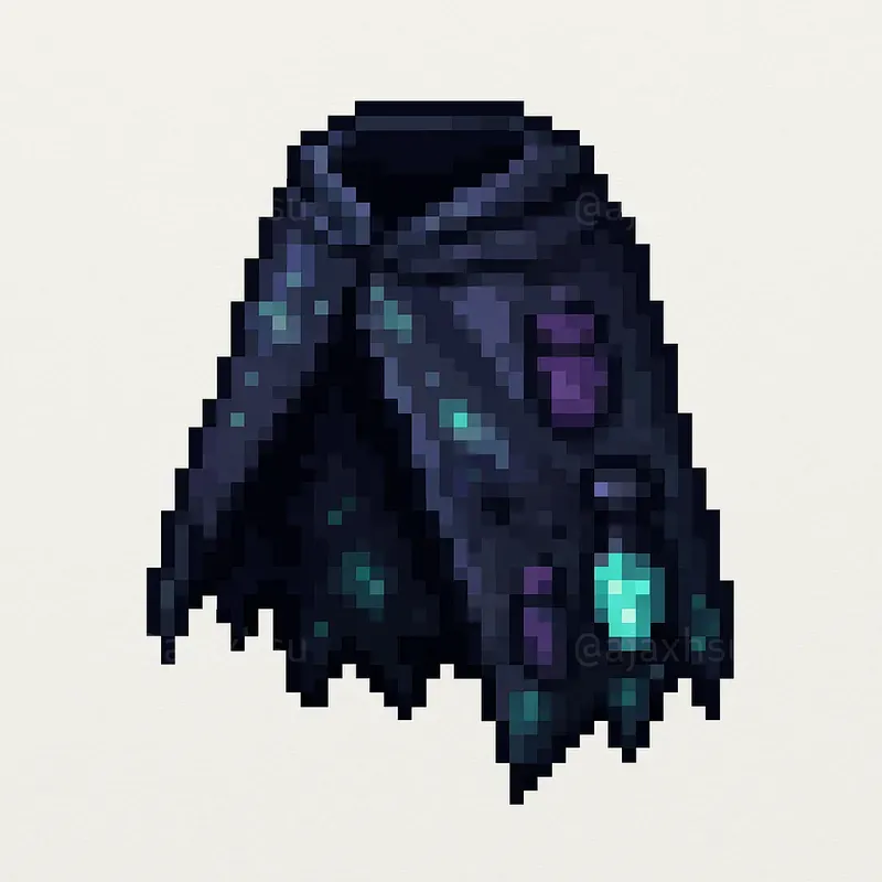 Pixel Art RPG Cloak Icon Packs