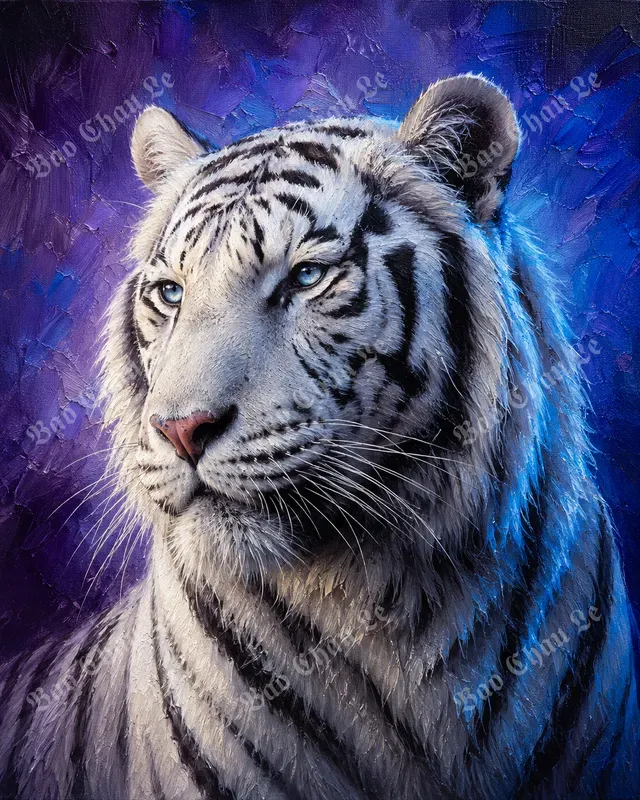 Vibrant Hyperreal Oil Canvas Art