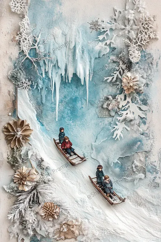 Quebec Winter Carnival Junk Journal Pages