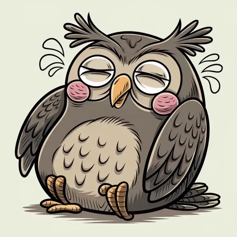 Quirky Cartoon Creatures Sitting