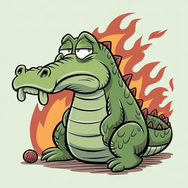Quirky Cartoon Creatures Sitting