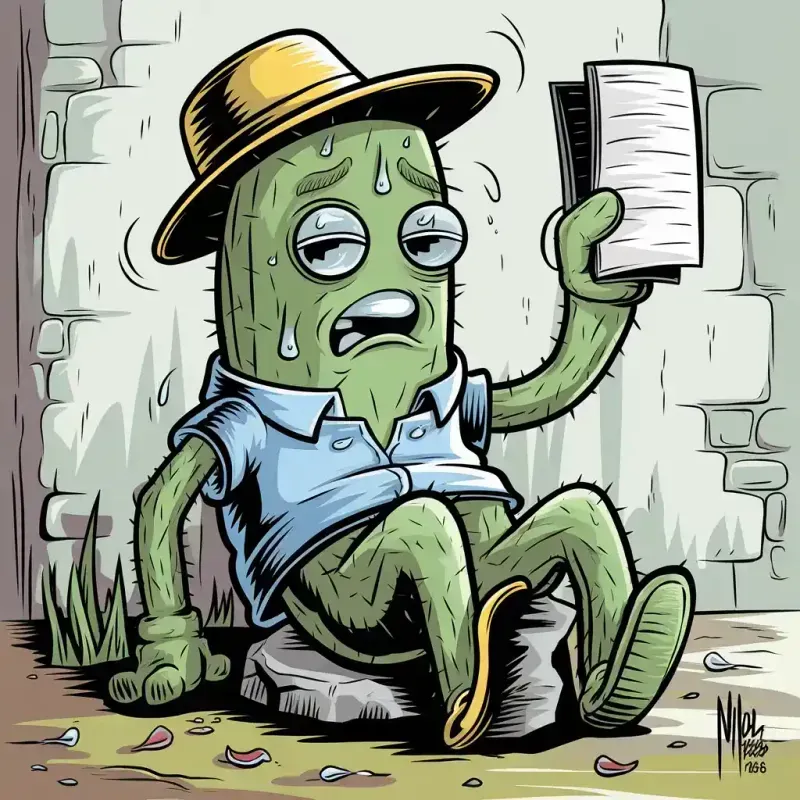 Quirky Cartoon Creatures Sitting