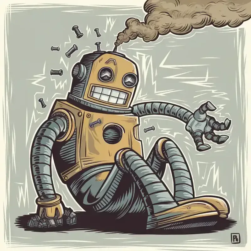 Quirky Cartoon Creatures Sitting