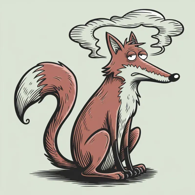 Quirky Cartoon Creatures Sitting