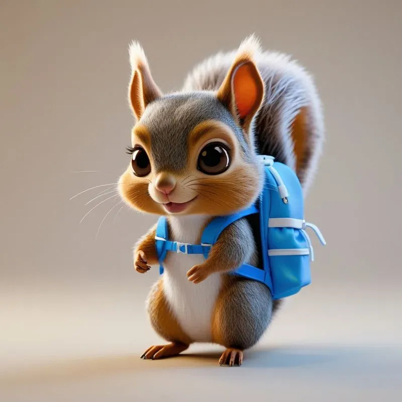 Cute 3D Cartoon Characters