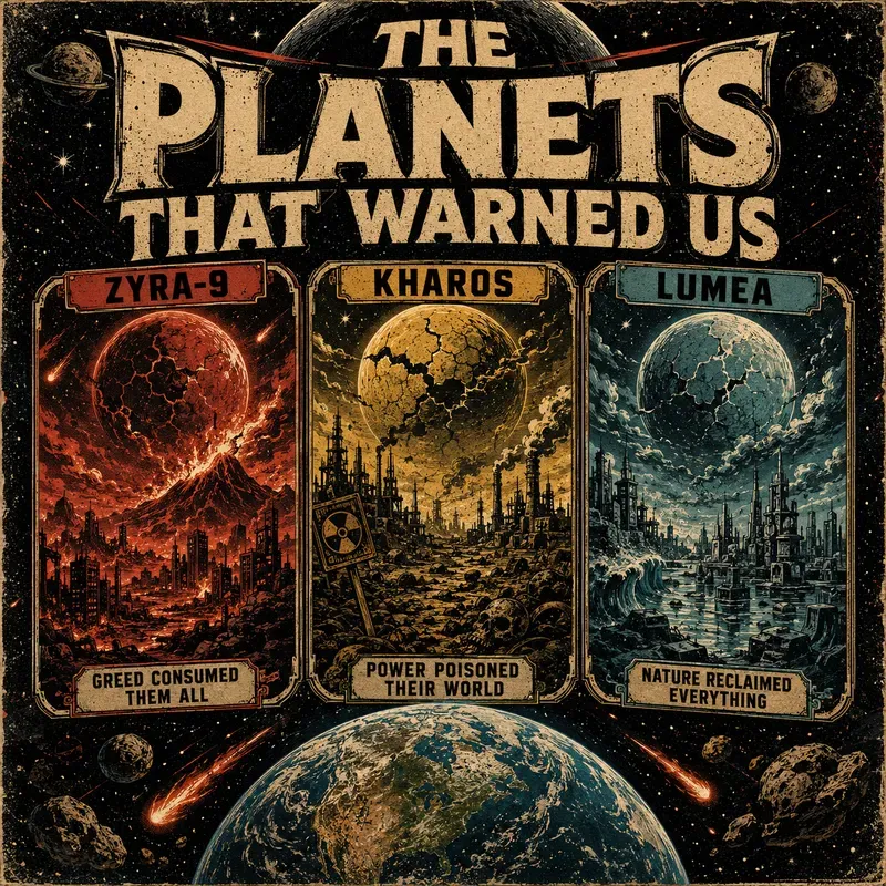 Retro Scifi Apocalypse Poster Series