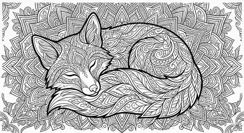 Intricate Adult Coloring Book Pages