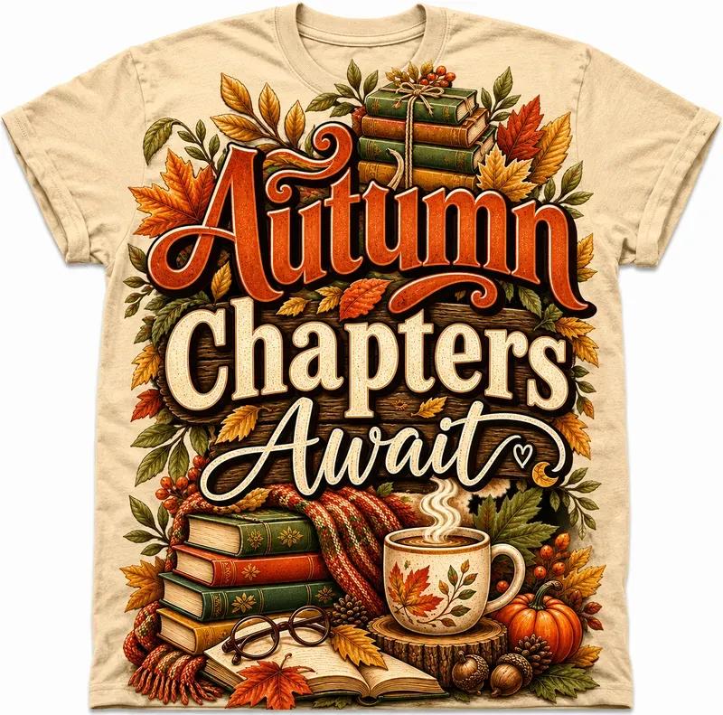 Fall Book Club Tshirt Graphics