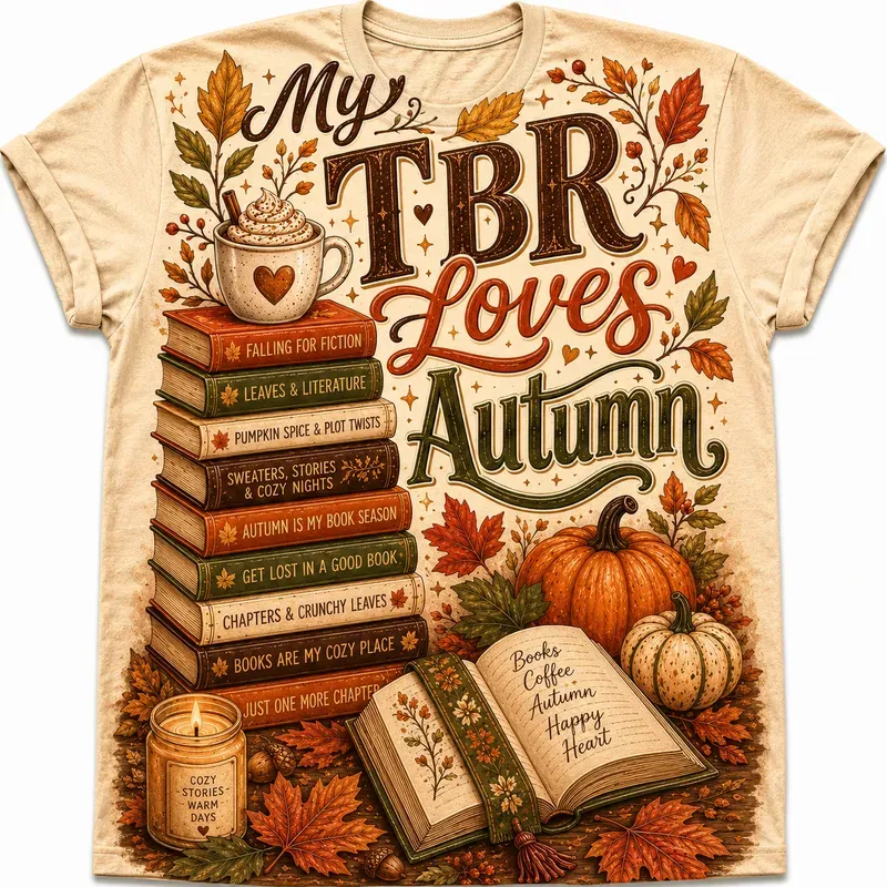 Fall Book Club Tshirt Graphics