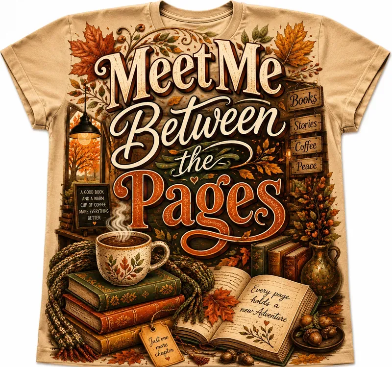 Fall Book Club Tshirt Graphics