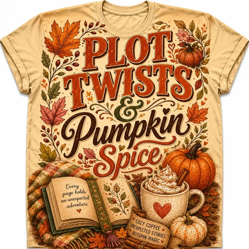 Fall Book Club Tshirt Graphics