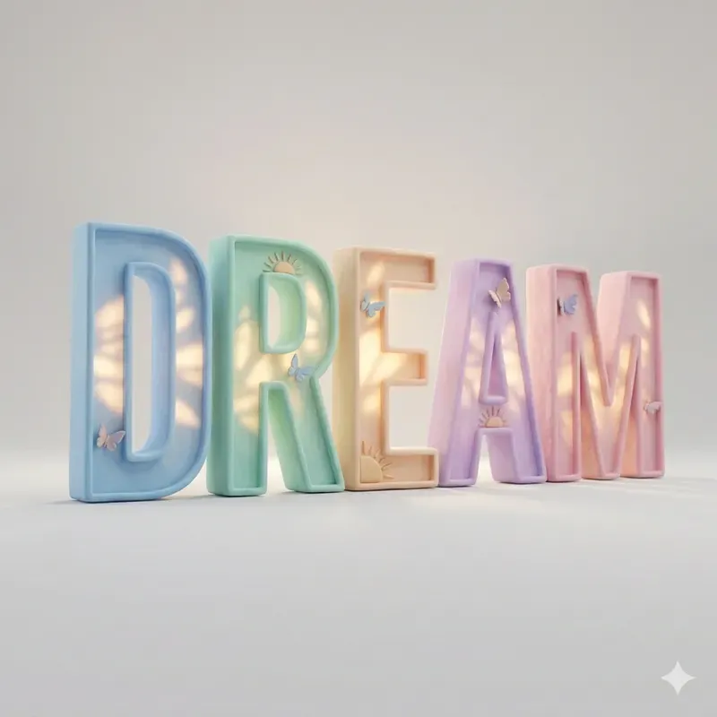 3D Surreal Typography Asset Kits