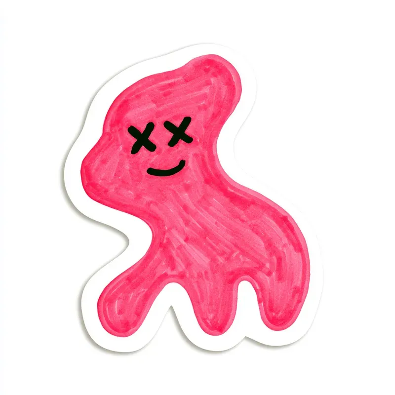 Quirky Abstract Emotion Stickers
