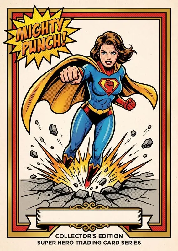 Retro 60s Collectible Comic Heroes