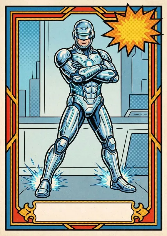 Retro 60s Collectible Comic Heroes