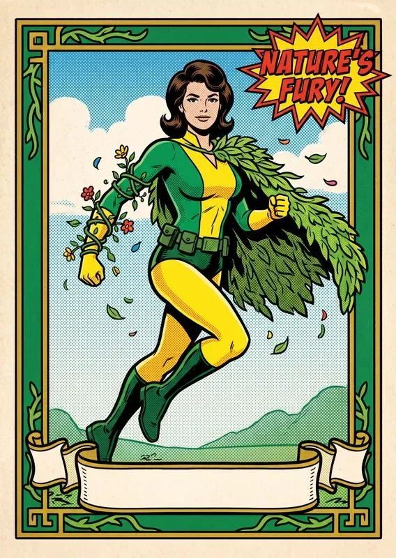 Retro 60s Collectible Comic Heroes