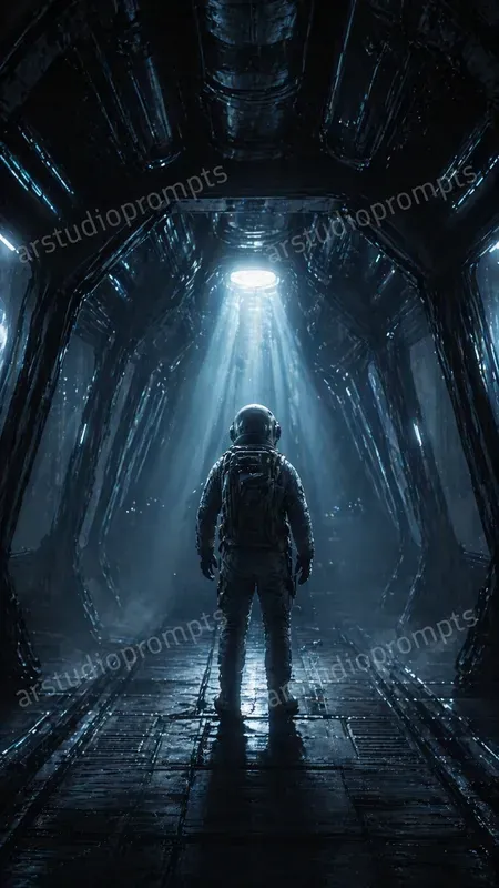 Cinematic Light Beam Posters