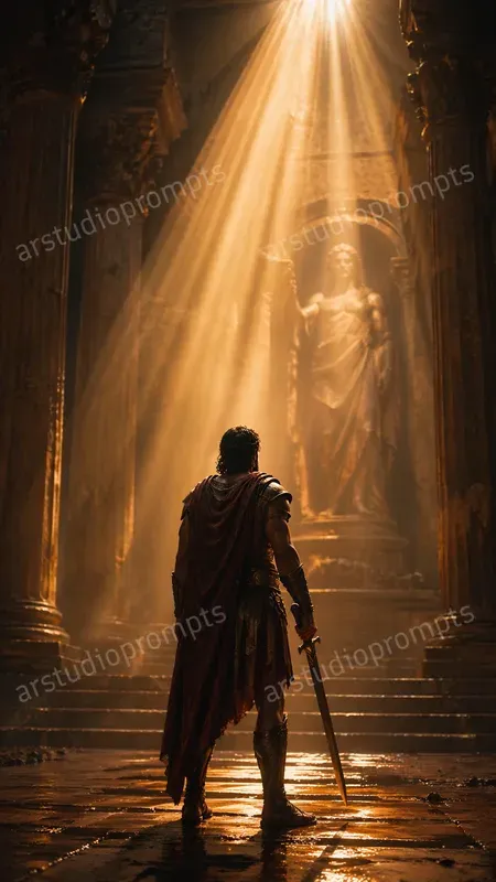 Cinematic Light Beam Posters